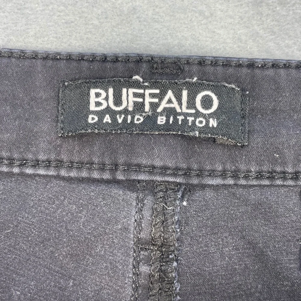 Buffalo Black Daily Mid-Rise Stretch Skinny Ankle Grazer Jeans Womens 6